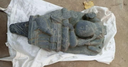 দিনাজপুরের বীরগঞ্জে কষ্টি পাথরের মূর্তি উদ্ধার